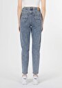 thumb-Afficher les détails de 896  Maria Pantalon Denim Tapered Leg  En  Mom Fit Femme