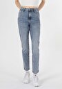 thumb-Afficher les détails de 896  Maria Pantalon Denim Tapered Leg  En  Mom Fit Femme