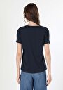 thumb-Afficher les détails de T-shirt À Manches Courtes Marine   Femme
