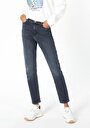 thumb-Afficher les détails de 896  Maria Pantalon Denim Tapered Leg  En  Mom Fit Femme
