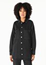 thumb-Afficher les détails de Chemise À Manches Longues Denim Oversize Fit   Femme