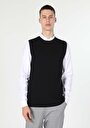 thumb-Afficher les détails de Pull Noir Slim Fit   Homme