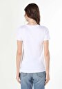 thumb-Afficher les détails de T-shirt À Manches Courtes Blanc   Femme
