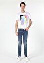 thumb-Afficher les détails de 040 Alex Pantalon Bleu Skinny  Leg  En  Skinny Fit Homme