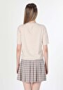 thumb-Afficher les détails de T-shirt À Manches Courtes Beige   Femme