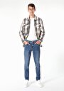 thumb-Afficher les détails de 067 Jack Pantalon Bleu Foncé Tapered Leg  En  Regular Fit Homme