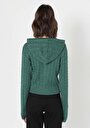 thumb-Afficher les détails de Cardigan Tricot Vert  Femme