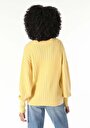 thumb-Afficher les détails de Cardigan Tricot Jaune  Femme