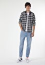 thumb-Afficher les détails de Chemise À Manches Longues Marine Slim Fit   Homme