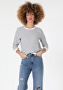 thumb-Afficher les détails de T-shirt À Manches Longues Blanc Regular Fit  Femme