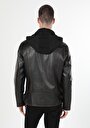 thumb-Afficher les détails de Veste Pu Marron   Slim Fit Homme