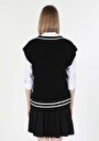 thumb-Afficher les détails de Pull Noir Oversize Fit   Femme