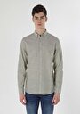 thumb-Afficher les détails de Chemise À Manches Longues Vert Regular Fit Droit Popeline Homme