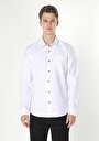 thumb-Afficher les détails de Chemise À Manches Longues Blanc Slim Fit   Homme
