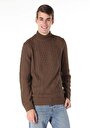 thumb-Afficher les détails de Pull Marron Regular Fit   Homme
