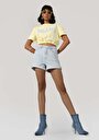 thumb-Afficher les détails de T-shirt À Manches Courtes Jaune Regular Fit  Femme