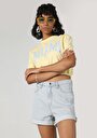 thumb-Afficher les détails de T-shirt À Manches Courtes Jaune Regular Fit  Femme