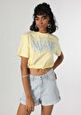 thumb-Afficher les détails de T-shirt À Manches Courtes Jaune Regular Fit  Femme
