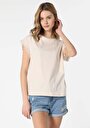thumb-Afficher les détails de T-shirt À Manches Courtes Ecru Regular Fit  Femme