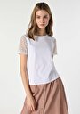 thumb-Afficher les détails de T-shirt À Manches Courtes Blanc Regular Fit  Femme