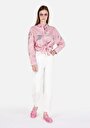 thumb-Afficher les détails de 850 Jenny Pantalon Blanc Tapered Leg High Rise En Jean Balloon Fit Femme