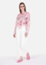 thumb-Afficher les détails de 850 Jenny Pantalon Blanc Tapered Leg High Rise En Jean Balloon Fit Femme