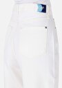 thumb-Afficher les détails de 850 Jenny Pantalon Blanc Tapered Leg High Rise En Jean Balloon Fit Femme