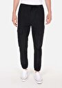 thumb-Afficher les détails de Pantalon Anthracite Lastikli Medium Rise En Sergé Slim Jogger Homme