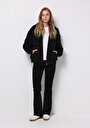 thumb-Afficher les détails de Pull-over Noir Regular Fit  Femme