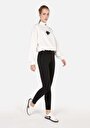 thumb-Afficher les détails de Noir  High Rise En  Slim Fit Femme
