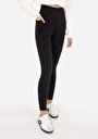 thumb-Afficher les détails de Noir  High Rise En  Slim Fit Femme