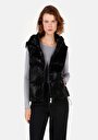 thumb-Afficher les détails de Gilet Noir Regular Fit Femme