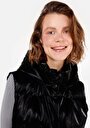 thumb-Afficher les détails de Gilet Noir Regular Fit Femme
