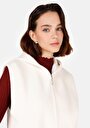 thumb-Afficher les détails de Cardigan Tricot Ecru Regular Fit Femme