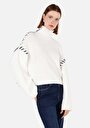 thumb-Afficher les détails de Pull Blanc Regular Fit Manches Longues  Femme