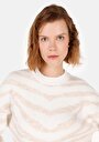 thumb-Afficher les détails de Pull Blanc Regular Fit Manches Longues  Femme
