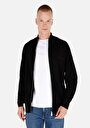 thumb-Afficher les détails de Cardigan Tricot Noir Regular Fit Homme