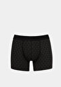thumb-Afficher les détails de Sous-vêtements Noir Modern Fit Imprimé Homme
