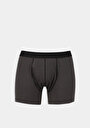thumb-Afficher les détails de Sous-vêtements Gris Modern Fit Imprimé Homme