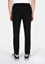 thumb-Afficher les détails de Pantalon Noir Uzun Medium Rise En Uni Slim Fit Homme