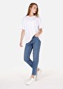 thumb-Afficher les détails de 896  Maria Pantalon  Tapered Leg High Rise En Jean Mom Fit Femme