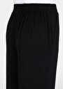thumb-Afficher les détails de Pantalon Noir Straight Leg High Rise En Sergé Regular Fit Femme