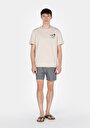 thumb-Afficher les détails de Short De Bain Noir Slim Fit Doublé Homme