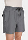 thumb-Afficher les détails de Short De Bain Noir Slim Fit Doublé Homme