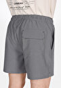 thumb-Afficher les détails de Short De Bain Noir Slim Fit Doublé Homme