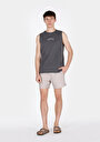 thumb-Afficher les détails de Short De Bain Beige Slim Fit Doublé Homme