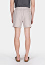 thumb-Afficher les détails de Short De Bain Beige Slim Fit Doublé Homme