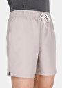 thumb-Afficher les détails de Short De Bain Beige Slim Fit Doublé Homme