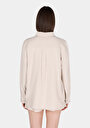 thumb-Afficher les détails de Chemise À Manches Longues Beige Regular Fit Droit Double Face Femme