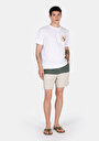 thumb-Afficher les détails de Short De Bain Kaki Slim Fit Doublé Homme